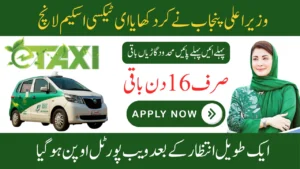 CM Punjab E-Taxi Scheme How to Apply Online